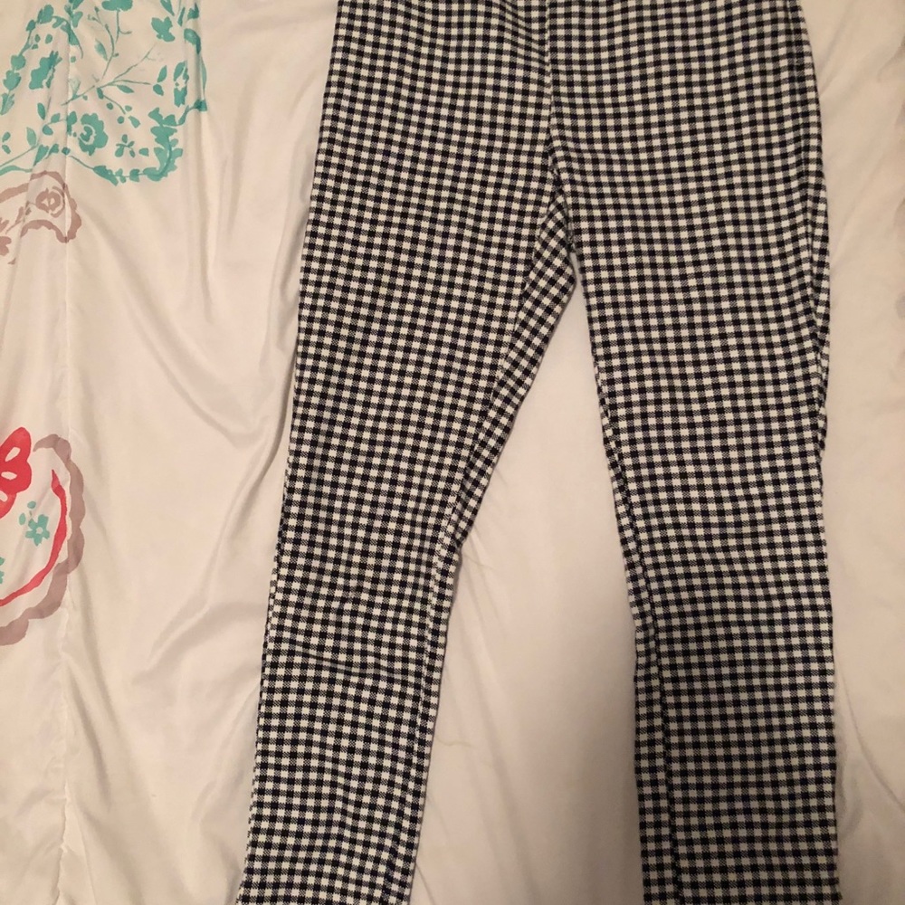 FREE PEOPLE gingham pants size 4